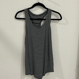 Lululemon Love tank, gray/white stripe, size 6